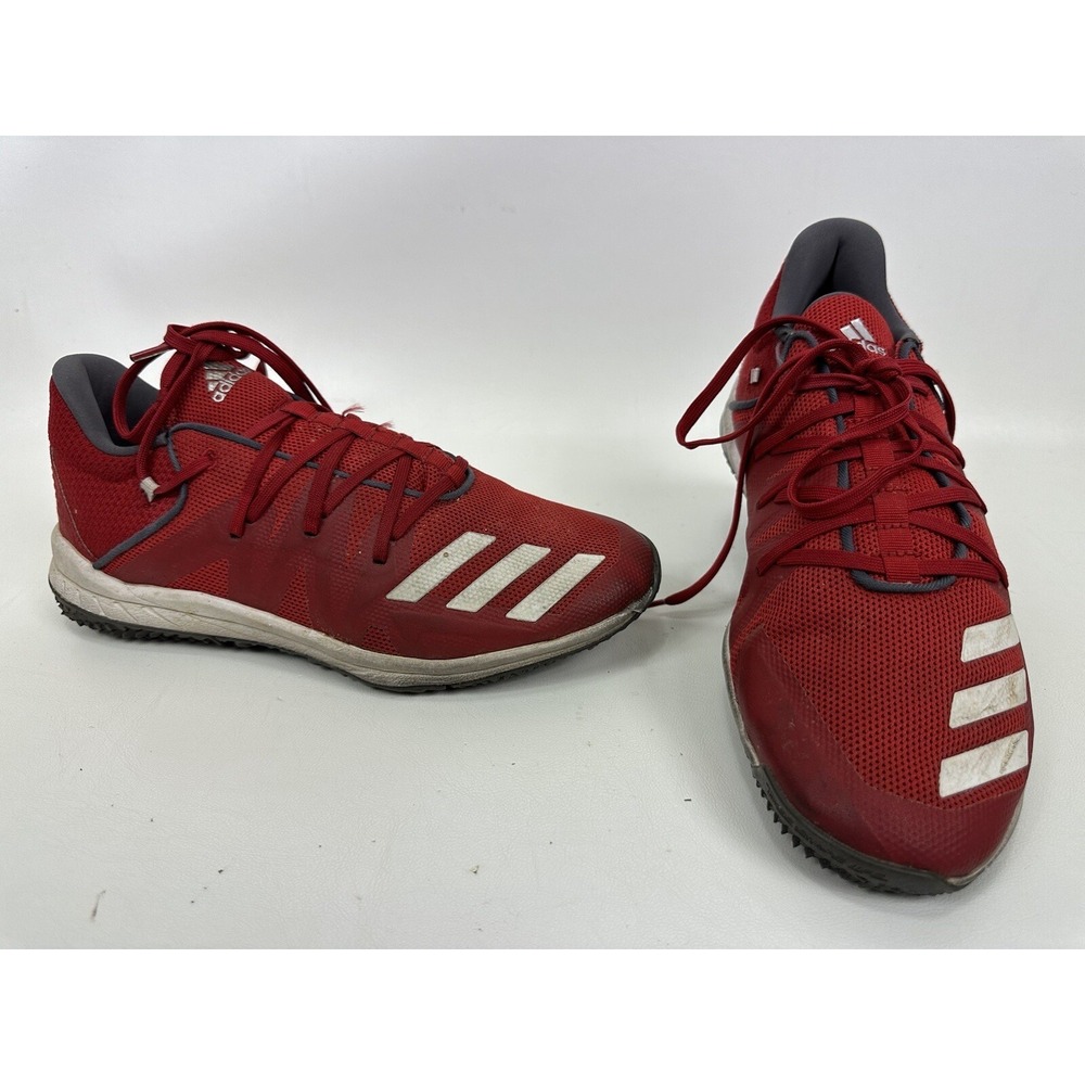 Adidas Speed Trainer 4 Baseball Turf Shoes Red White G27680 Size 7.5‎